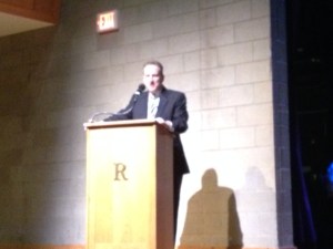 Assistant Superintendent for Learning and Teaching Craig Martin kicks off Arts Fest with some opening remarks