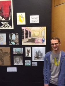 Sam Wagner and his art work